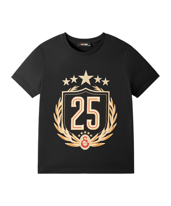 Galatasaray Istanbul 25 Championship T-shirt Bambini Nero - nero