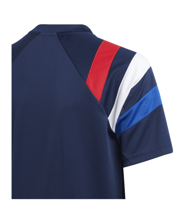 adidas Fortore 23 Trikot Kids Blau Rot Weiss - blau