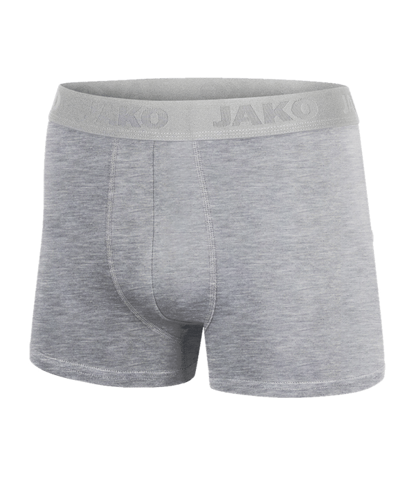 JAKO Boxershorts Premium 2er Pack Grau F40 - grau