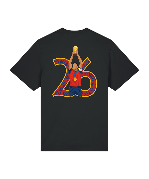 11teamsports Spagna „el Capitan" T-shirt CM 2026 Nero - nero