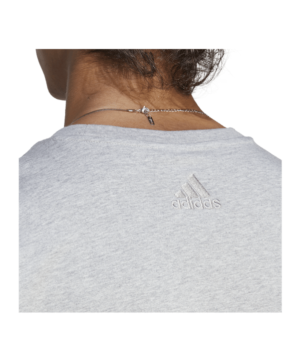 adidas Essentials Single Jersey Big Logo Tee Grey - grau