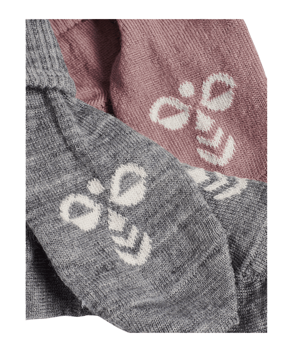 Hummel Mini Wool 2-Pack Socken Kids Grau F2721 - grau