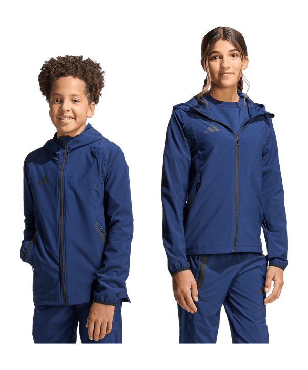 adidas Tiro Travel Windjacke Kids - schwarz