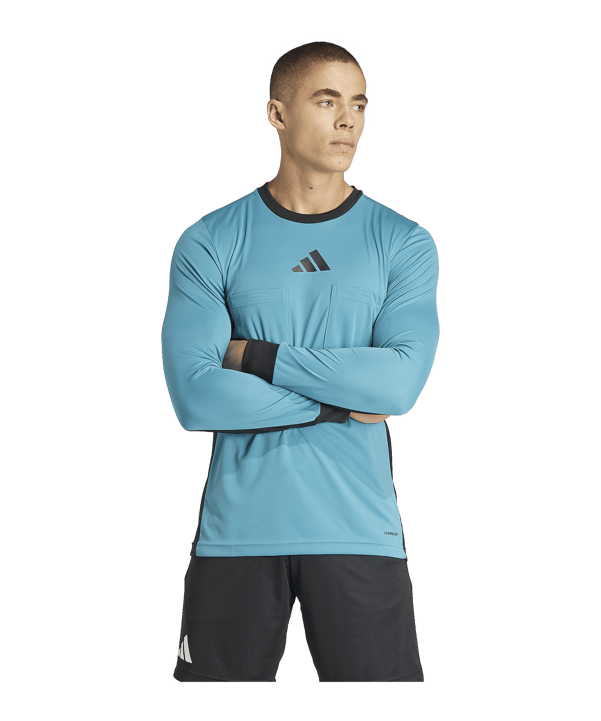 adidas Referee 24 Schiedsrichtertrikot langarm Blau - blau