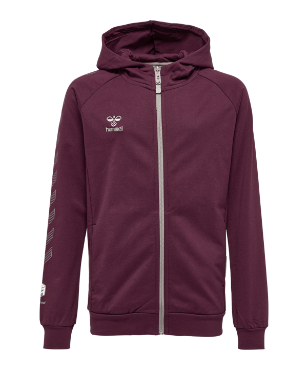 Hummel Move Grid Cotton Kapuzenjacke Kids Rot F3506 - rot