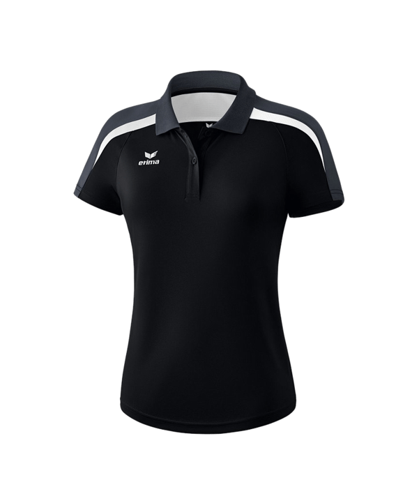 Erima Liga 2.0 Poloshirt Damen Schwarz Weiss Grau - schwarz