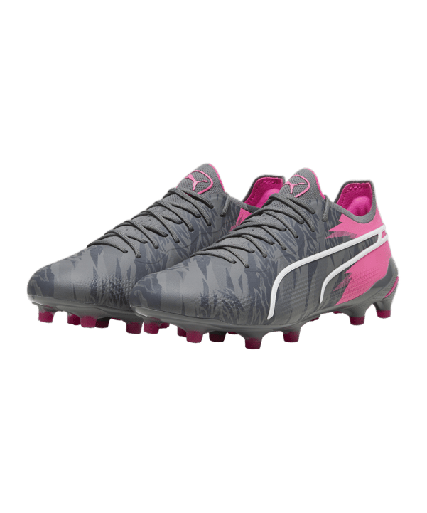 PUMA KING Ultimate Rush FG/AG Grau Pink F01 - grau