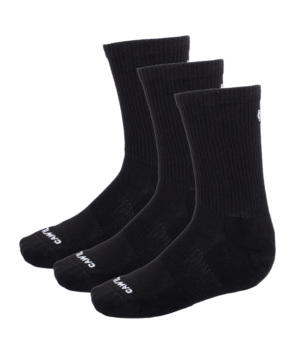 Cawila GEAR Socken PREMIUM CREW Schwarz - schwarz