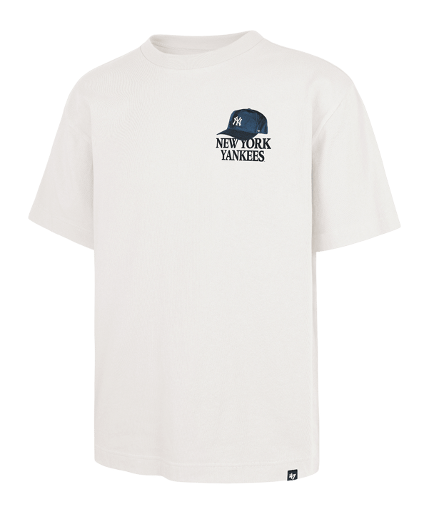 '47 Brand Mlb New York Yankees In The Paper Foundation T-Shirt Beige - beige