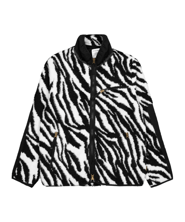 Stan Ray High Pile Fleece Jacke Schwarz Weiss - schwarz