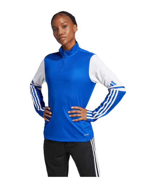 adidas Squadra 25 HalfZip Sweatshirt Damen Hellblau - blau