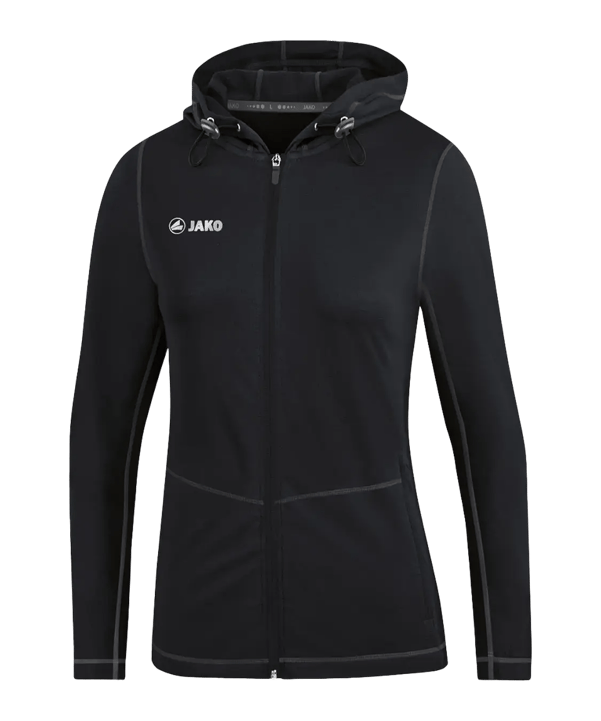 JAKO Jas met capuchon Zwart K08 - zwart