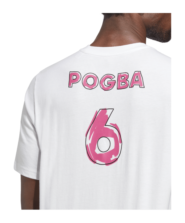 adidas Pogba Icon Graphic T-Shirt Weiss - weiss