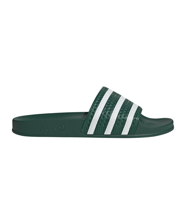 adidas Originals Adilette Badelatsche Grün Weiss - gruen