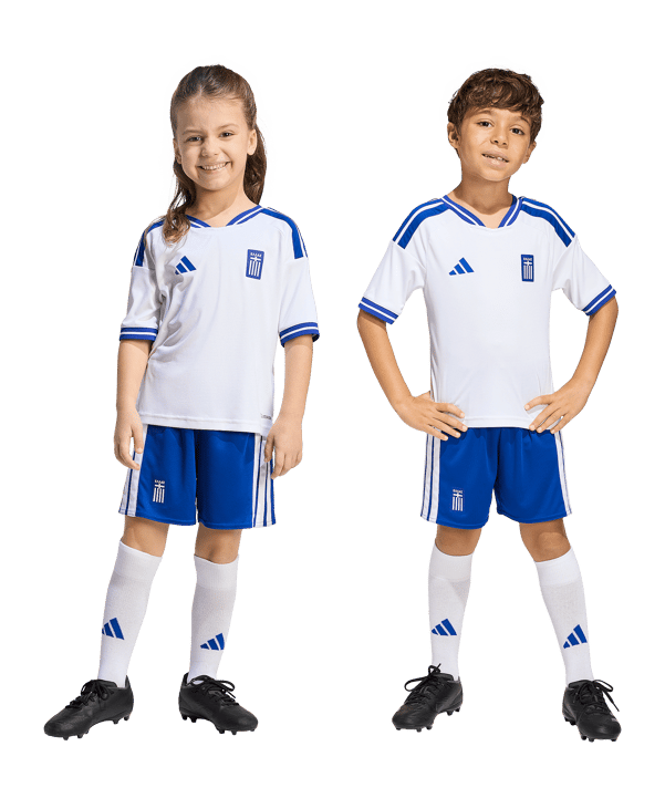 adidas EPO Griechenland Trikot Set Home 2026 Kids Weiß - weiss