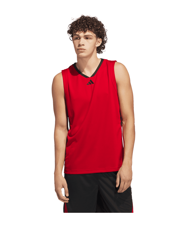 adidas Legends 3 Stripes Tanktop Rot - rot