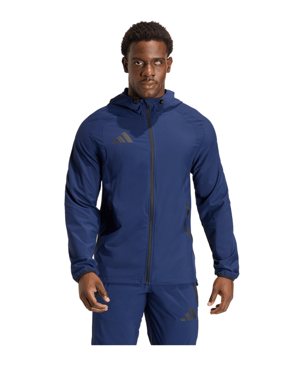 adidas Tiro Travel Windjacke Dunkelblau - schwarz