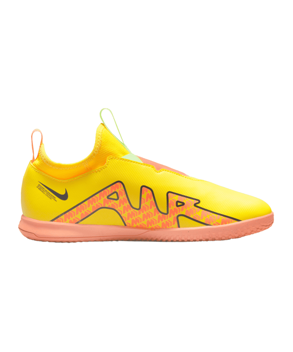 Nike Jr Air Zoom Mercurial Vapor XV Academy IC Halle Kids Gelb Lucent Rosa F780 - gelb
