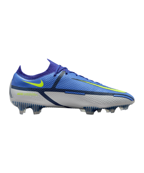 Nike Phantom GT2 Recharge Elite FG Blau Gelb Grau F570 - blau