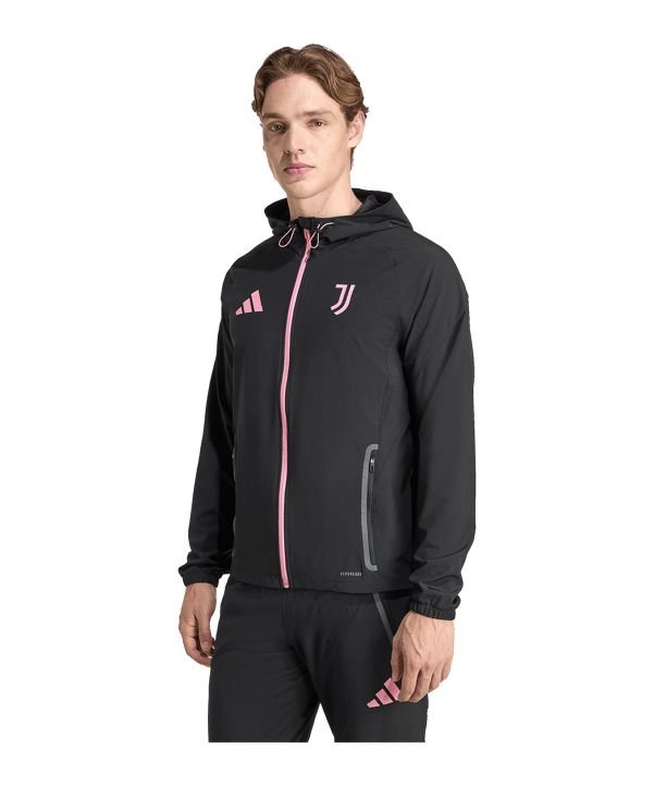 adidas Juventus Turin Vis Tech Travel Jacke Schwarz - schwarz
