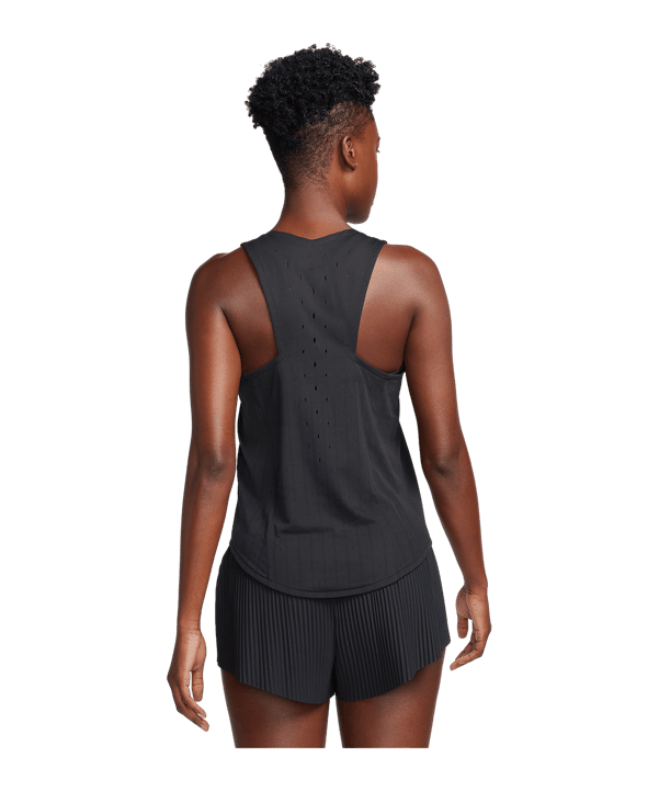 Nike AeroSwift Running Singlet Damen Schwarz F010 - schwarz