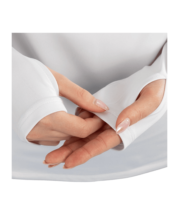 JAKO ZipTop Light Flow Sweatshirt Damen Weiß F0 - weiss