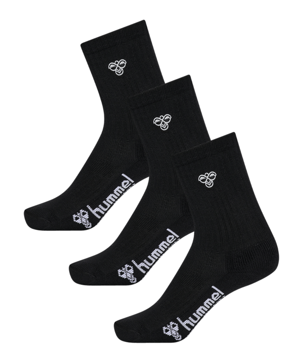 Hummel 3-Pack Bee Socken Kids Schwarz F2001 - schwarz