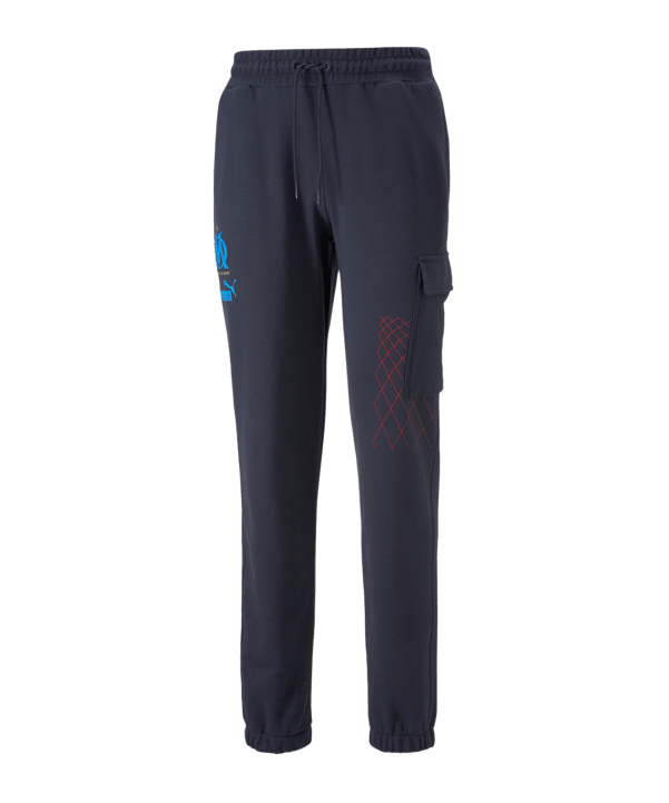 PUMA Olympique Marseille FtblCulture Cargohose Blau F02 - blau