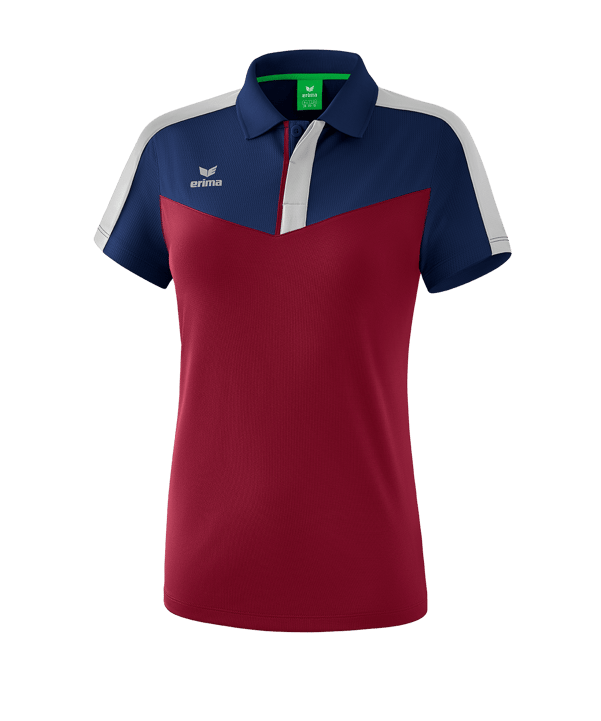 Erima Squad Poloshirt Damen Blau Rot - blau
