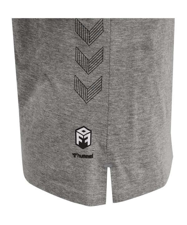 Hummel Move Grid T-Shirt Damen Grau F2006 - grau