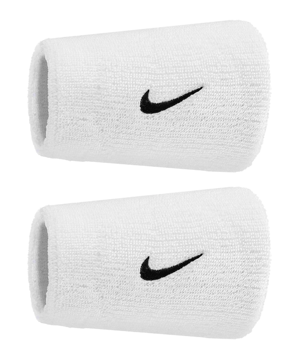 Nike Swoosh Classic Doublewide 2Pk Polsino Bianco C101 - bianco