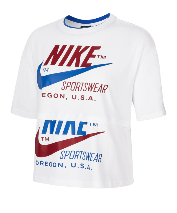 Nike T-Shirt Damen Weiss F100 - weiss