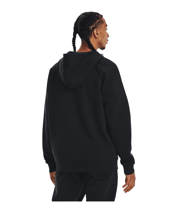 Under Armour Rival Fleece Kapuzenjacke Schwarz F001 - schwarz