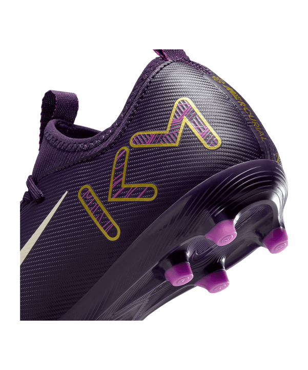 Nike Jr Air Zoom Mercurial Vapor XVI Academy FG/MG Kylian Mbappe Signature Kids Lila F500 - lila