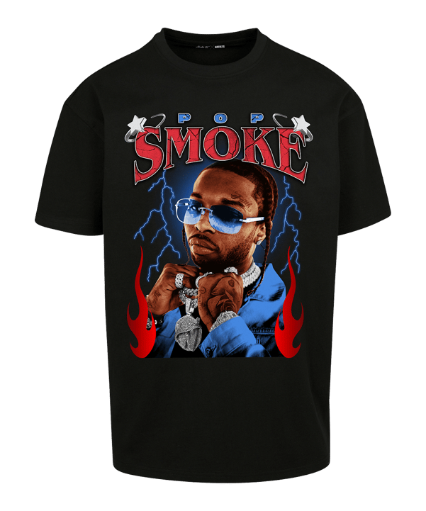 Mister Tee Pop Smoke Faith O T-Shirt Schwarz - schwarz