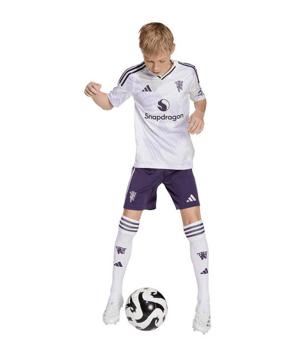 adidas Manchester United Trikot Away 2025/2026 Kids Weiß - weiss