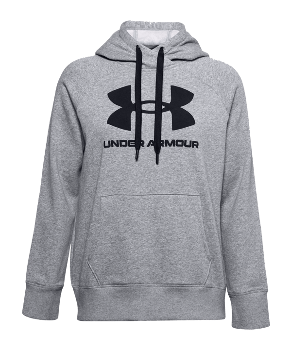 Under Armour Rival Fleece Logo Hoody Damen F035 - grau
