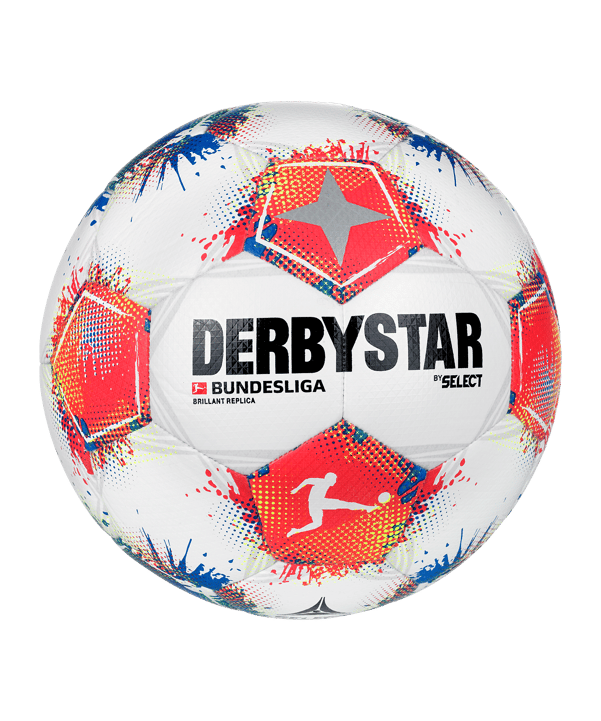 Derbystar Bundesliga Brillant Replica v25 Ballon d'entraînement Blanc - blanc