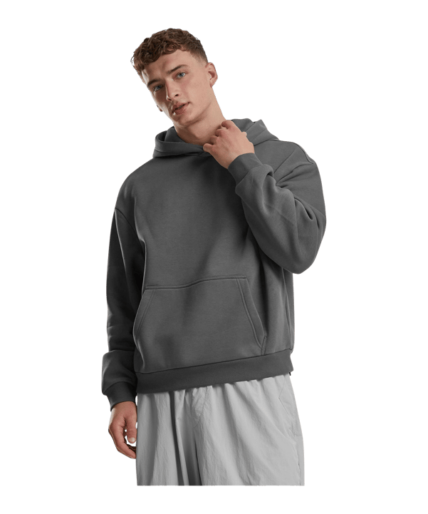 Urban Classic Fluffy Hoody Grau - grau