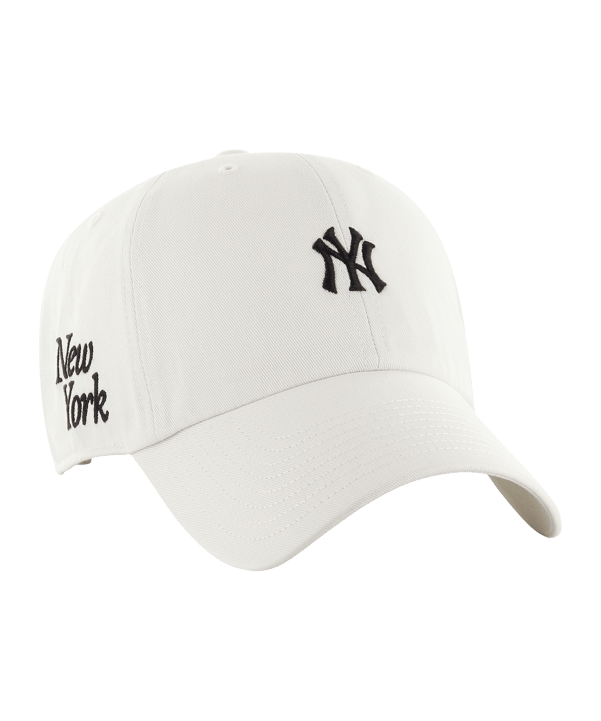 '47 Brand Mlb New York Yankees Thorn Clean Up Cap Weiss - weiss