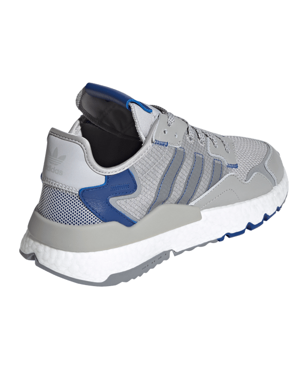 adidas Originals Nite Jogger Grau Blau Weiss - grau