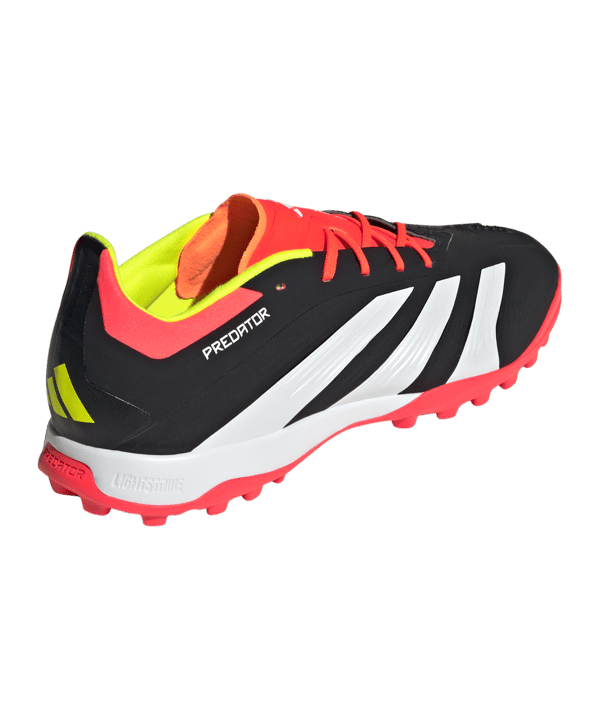 adidas Predator Elite TF Solar Energy Schwarz Weiss Rot - schwarz