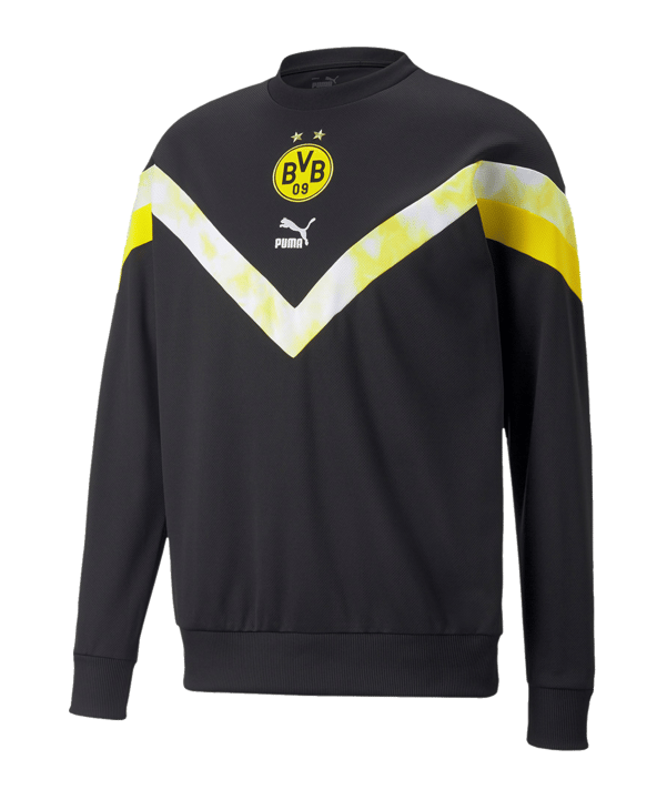 PUMA BVB Dortmund Iconic MCS Sweatshirt Noir F02 Boutique des