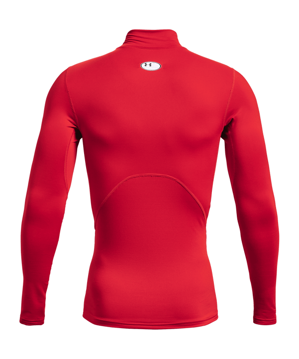 Under Armour Baselayer ColdGear Comp Mock T-Shirt Rot F600 - rot