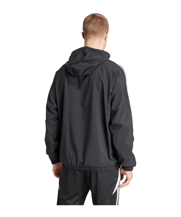 adidas Tiro 24 Windbreaker Schwarz Weiss - schwarz