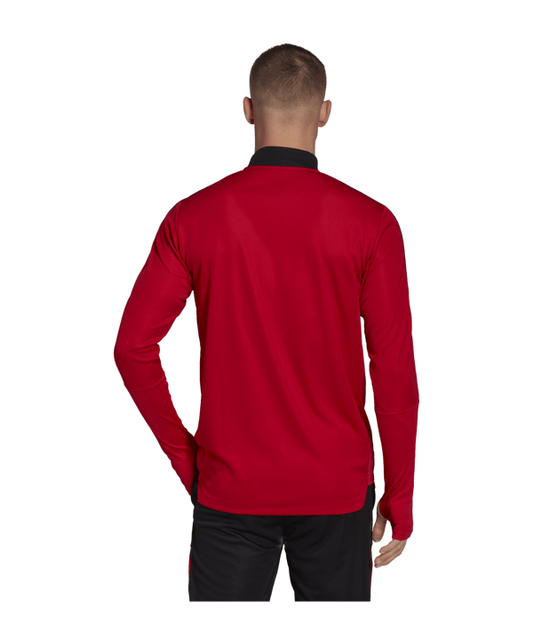 adidas Manchester United HalfZip Sweatshirt Rot - rot