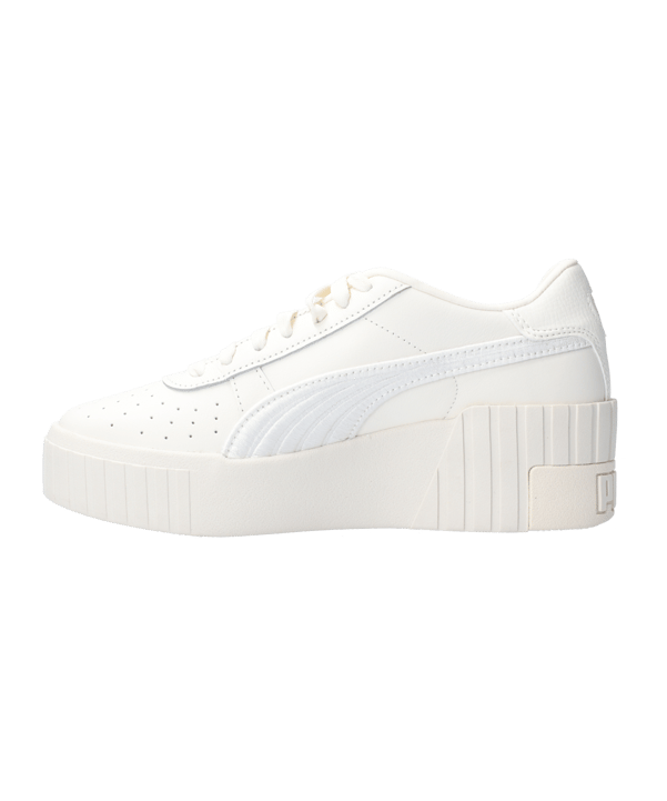 PUMA Cali Wedge Embroidery Damen Beige Weiss F01 - beige