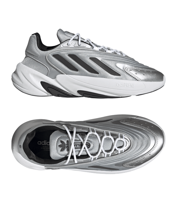 adidas Originals Ozelia Damen Silber Schwarz - silber