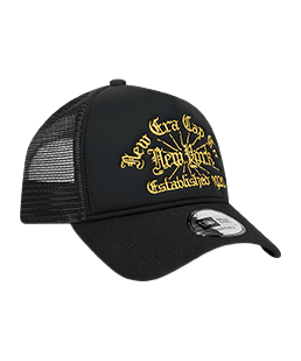 New Era New York Trucker Cap Schwarz - schwarz