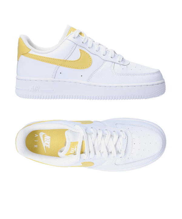 Nike Air Force 1 07 Damen Weiss Gold F170 - weiss
